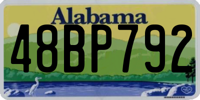 AL license plate 48BP792