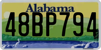 AL license plate 48BP794