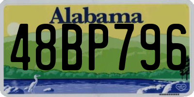 AL license plate 48BP796