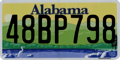 AL license plate 48BP798
