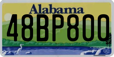 AL license plate 48BP800