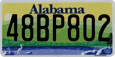 AL license plate 48BP802