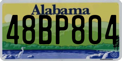 AL license plate 48BP804