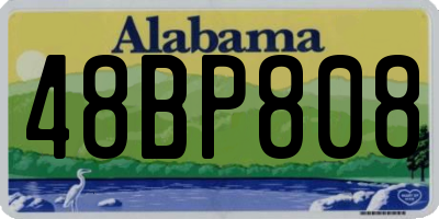 AL license plate 48BP808