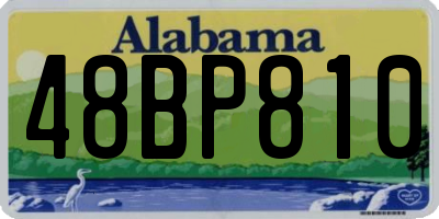 AL license plate 48BP810