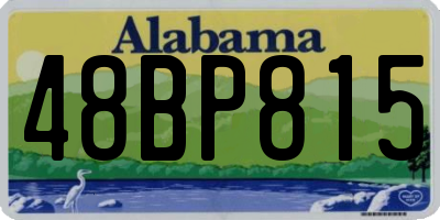 AL license plate 48BP815