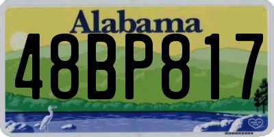 AL license plate 48BP817