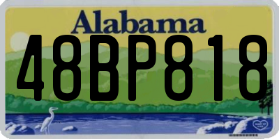 AL license plate 48BP818