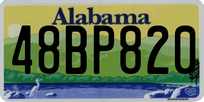 AL license plate 48BP820