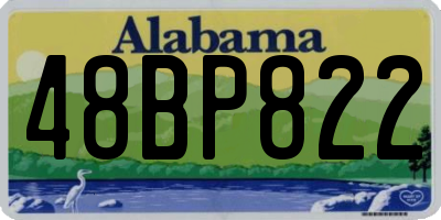 AL license plate 48BP822