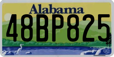 AL license plate 48BP825