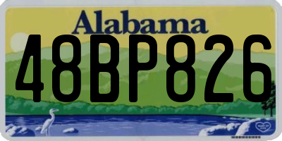 AL license plate 48BP826