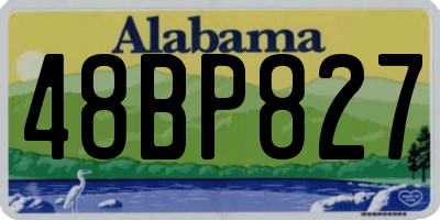 AL license plate 48BP827