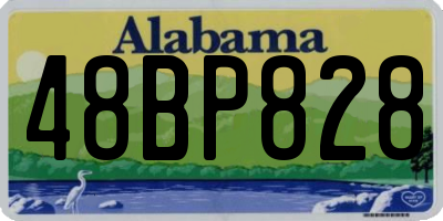 AL license plate 48BP828