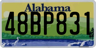 AL license plate 48BP831