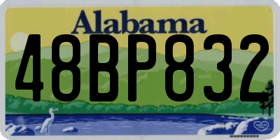 AL license plate 48BP832