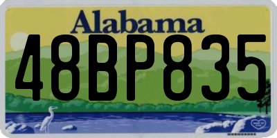 AL license plate 48BP835