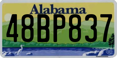AL license plate 48BP837