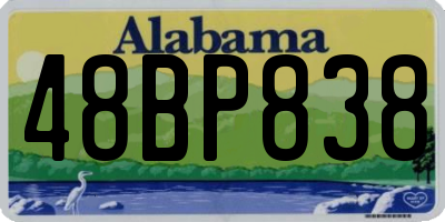 AL license plate 48BP838