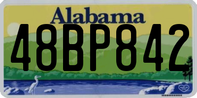 AL license plate 48BP842