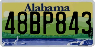 AL license plate 48BP843