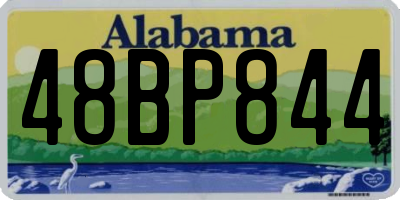 AL license plate 48BP844