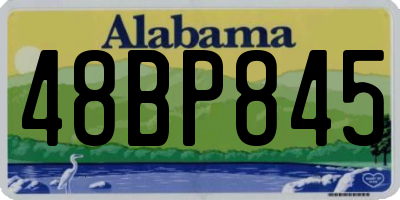 AL license plate 48BP845