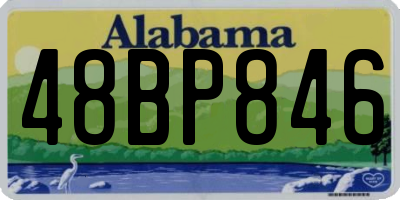AL license plate 48BP846