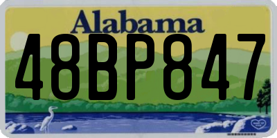 AL license plate 48BP847