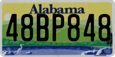 AL license plate 48BP848