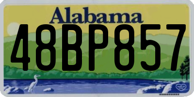 AL license plate 48BP857