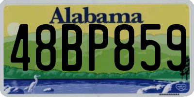 AL license plate 48BP859