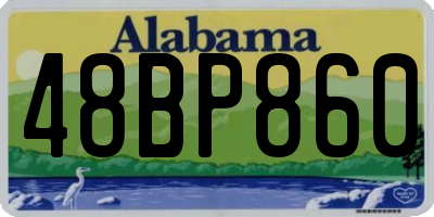 AL license plate 48BP860