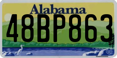 AL license plate 48BP863