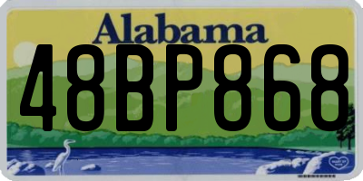 AL license plate 48BP868