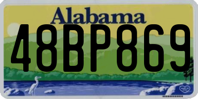 AL license plate 48BP869