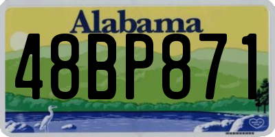 AL license plate 48BP871
