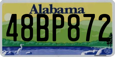 AL license plate 48BP872