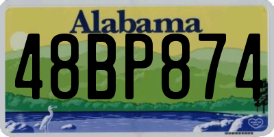 AL license plate 48BP874