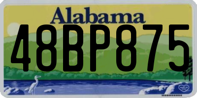 AL license plate 48BP875