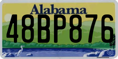 AL license plate 48BP876