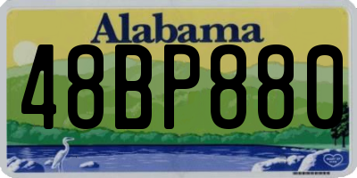 AL license plate 48BP880