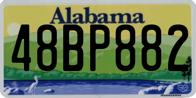 AL license plate 48BP882
