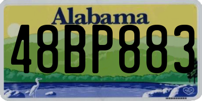 AL license plate 48BP883