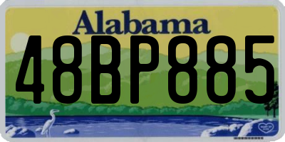 AL license plate 48BP885