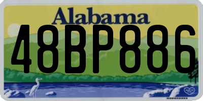 AL license plate 48BP886