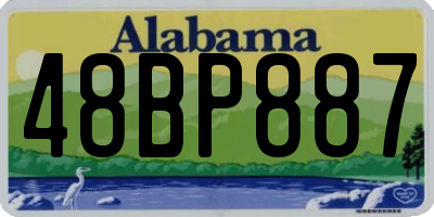 AL license plate 48BP887