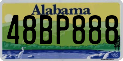 AL license plate 48BP888