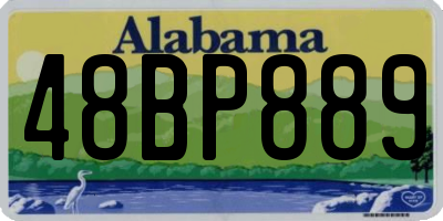 AL license plate 48BP889