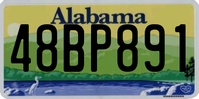 AL license plate 48BP891